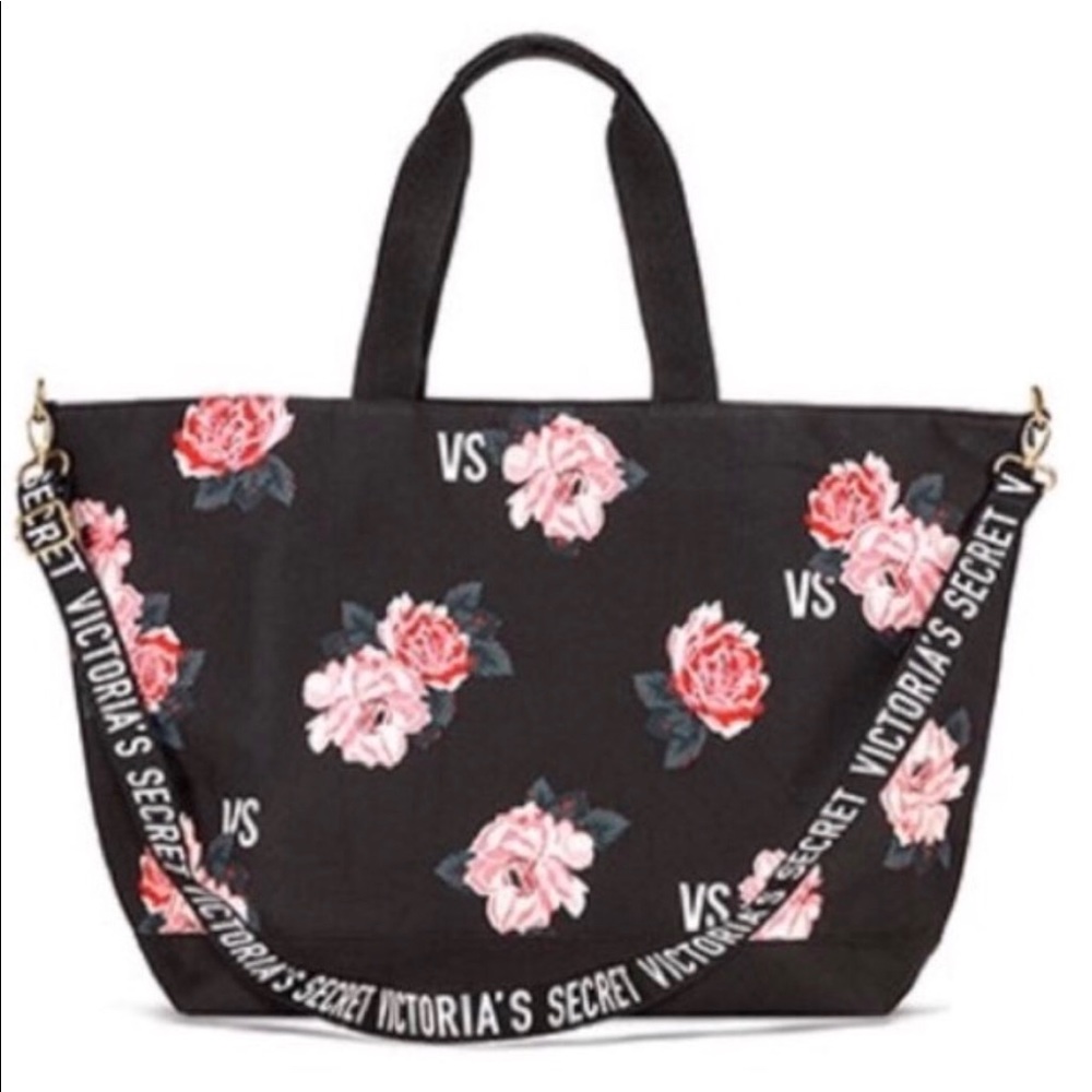 Victoria’s Secret floral weekender tote